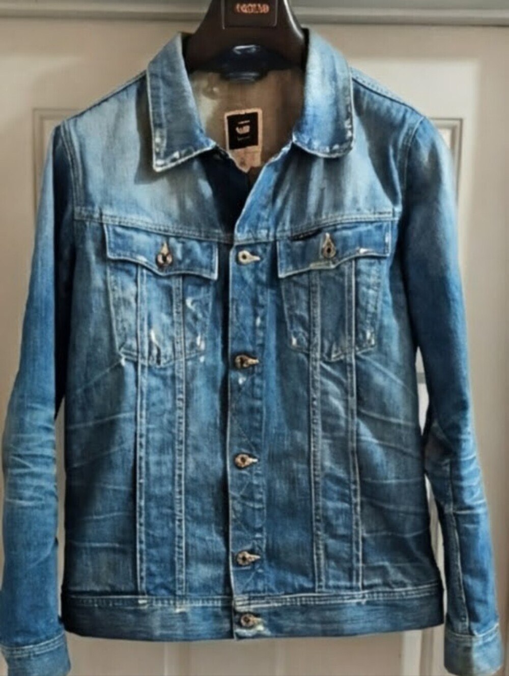 G-Star Raw 3301 Light Blue Hip Hop Classic Denim Jacket, M